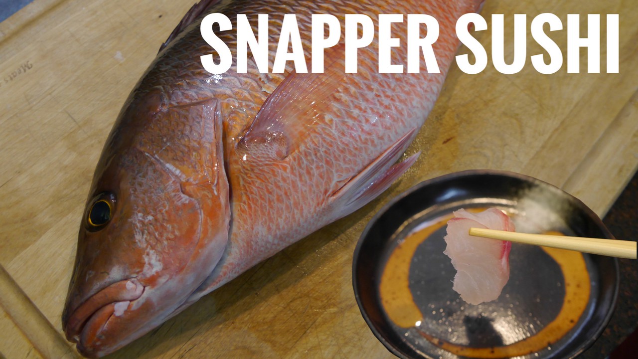 Creole Snapper Sashimi - Sushi Everyday