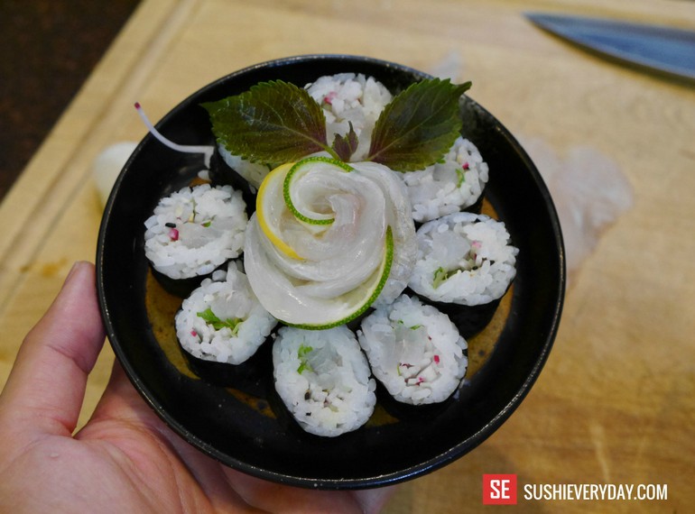 Fluke Maki Sushi Roll